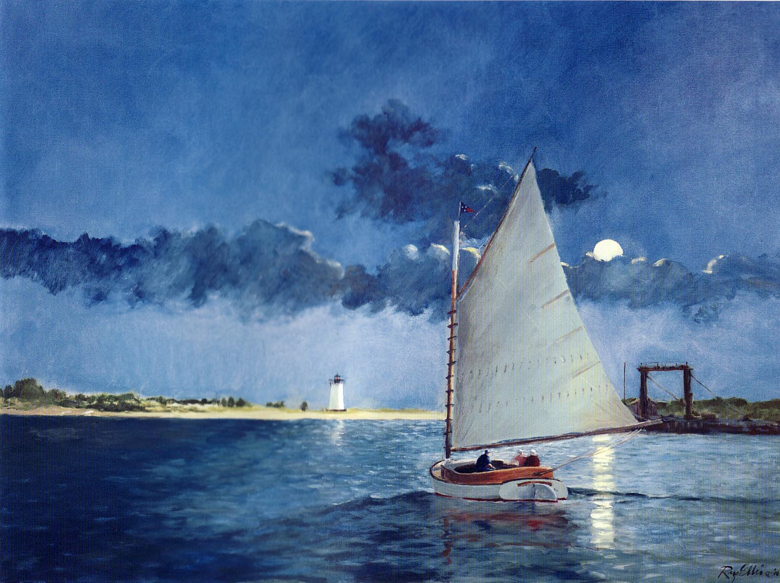 impressionist sailboat