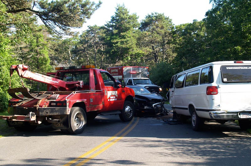 Cars towed after Chilmark crash - The Martha's Vineyard Times