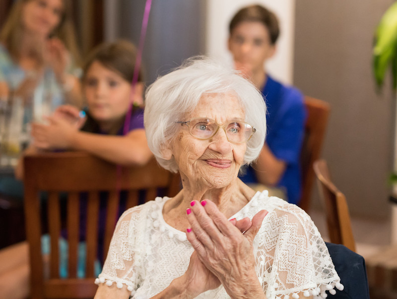 Longevity runs in the family; Marguerite's sisters and parents all lived into their 90s.