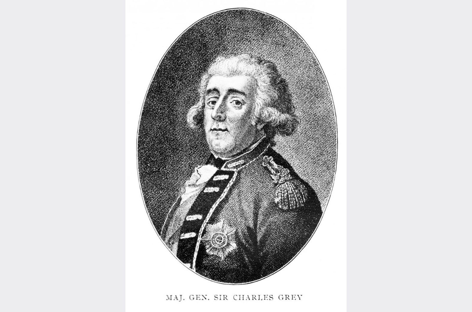 General Charles Grey forced the Island into neutrality.