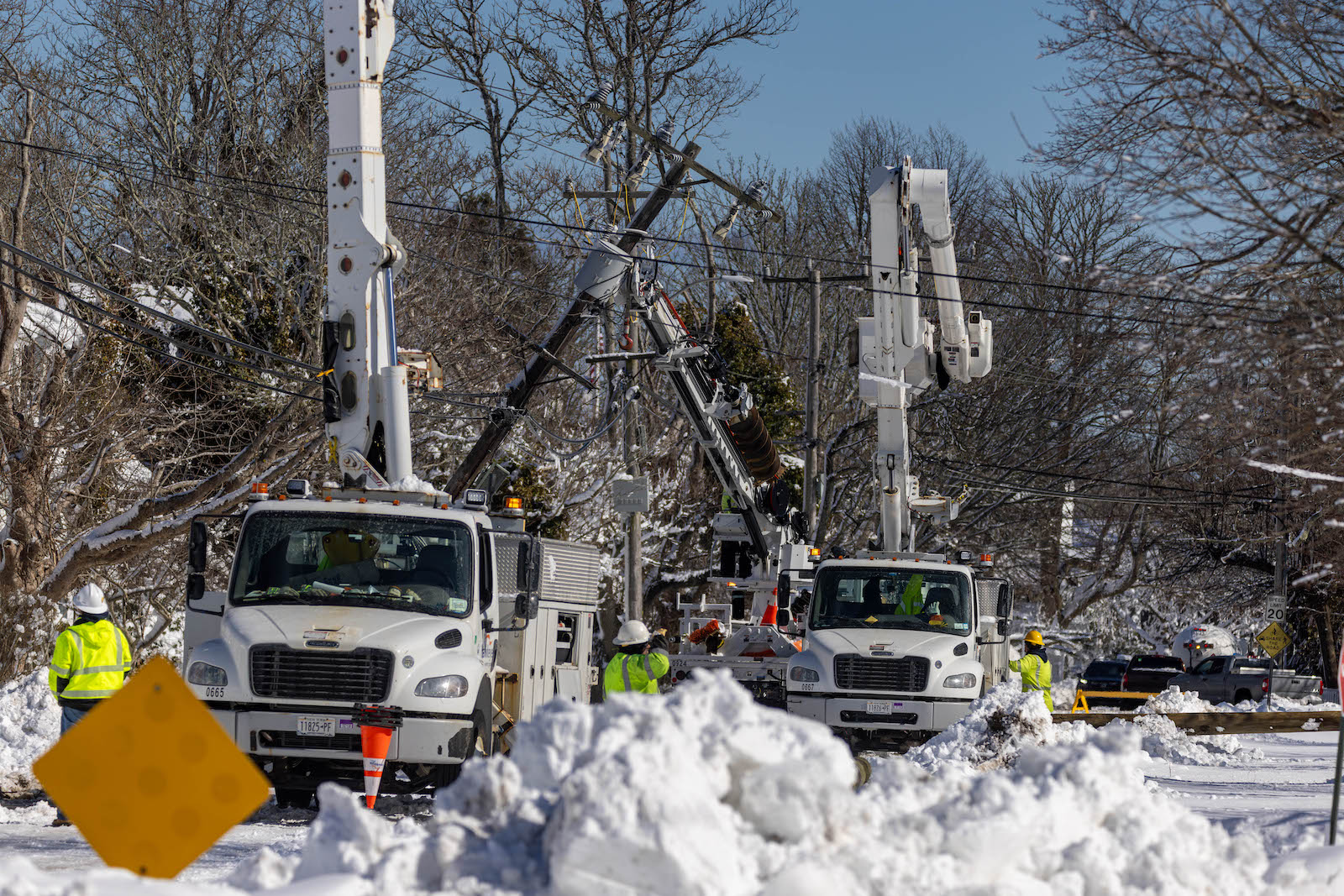 Power Slowly Comes Back to the Island