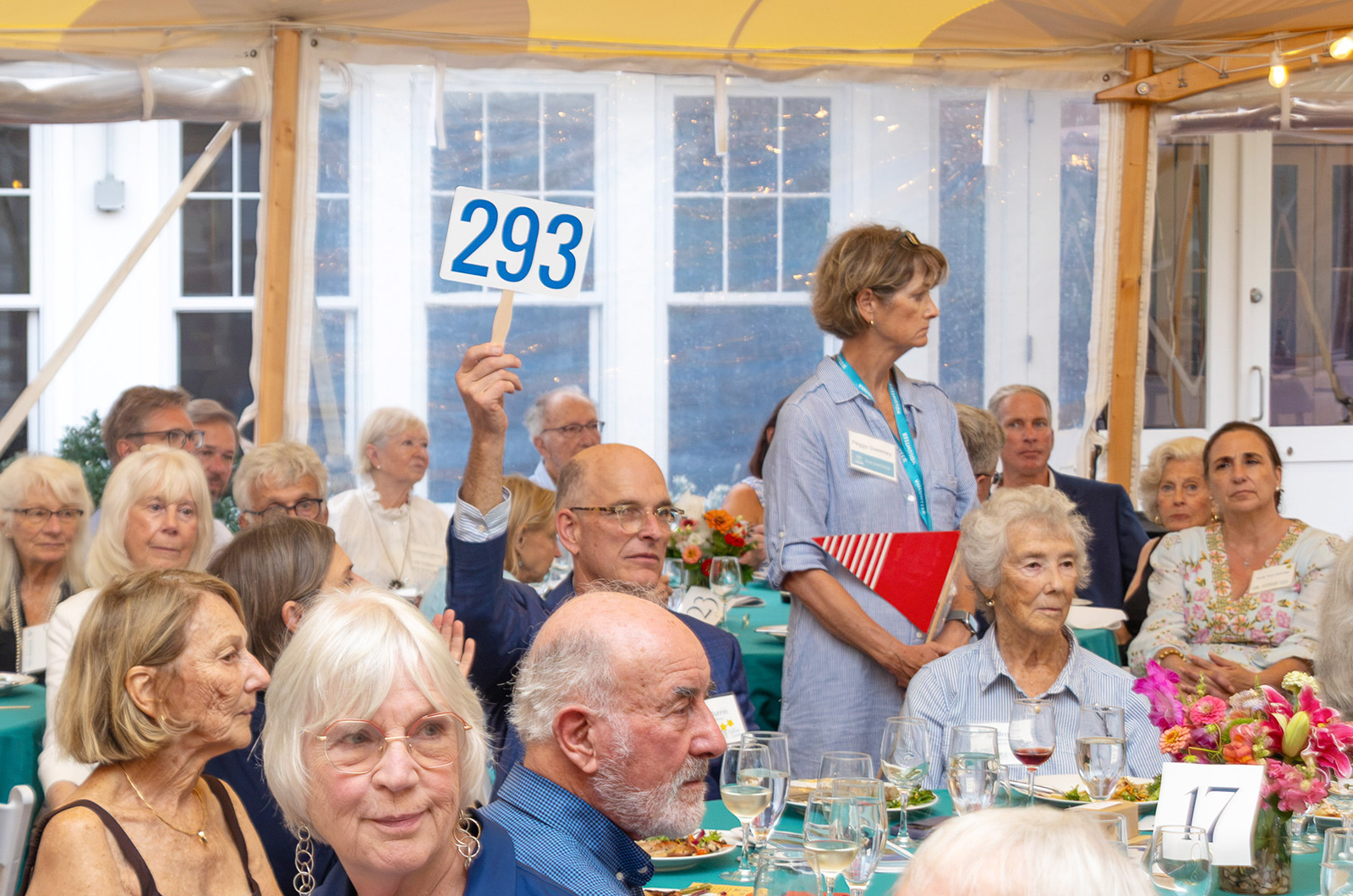 Bidding was brisk during the auction.