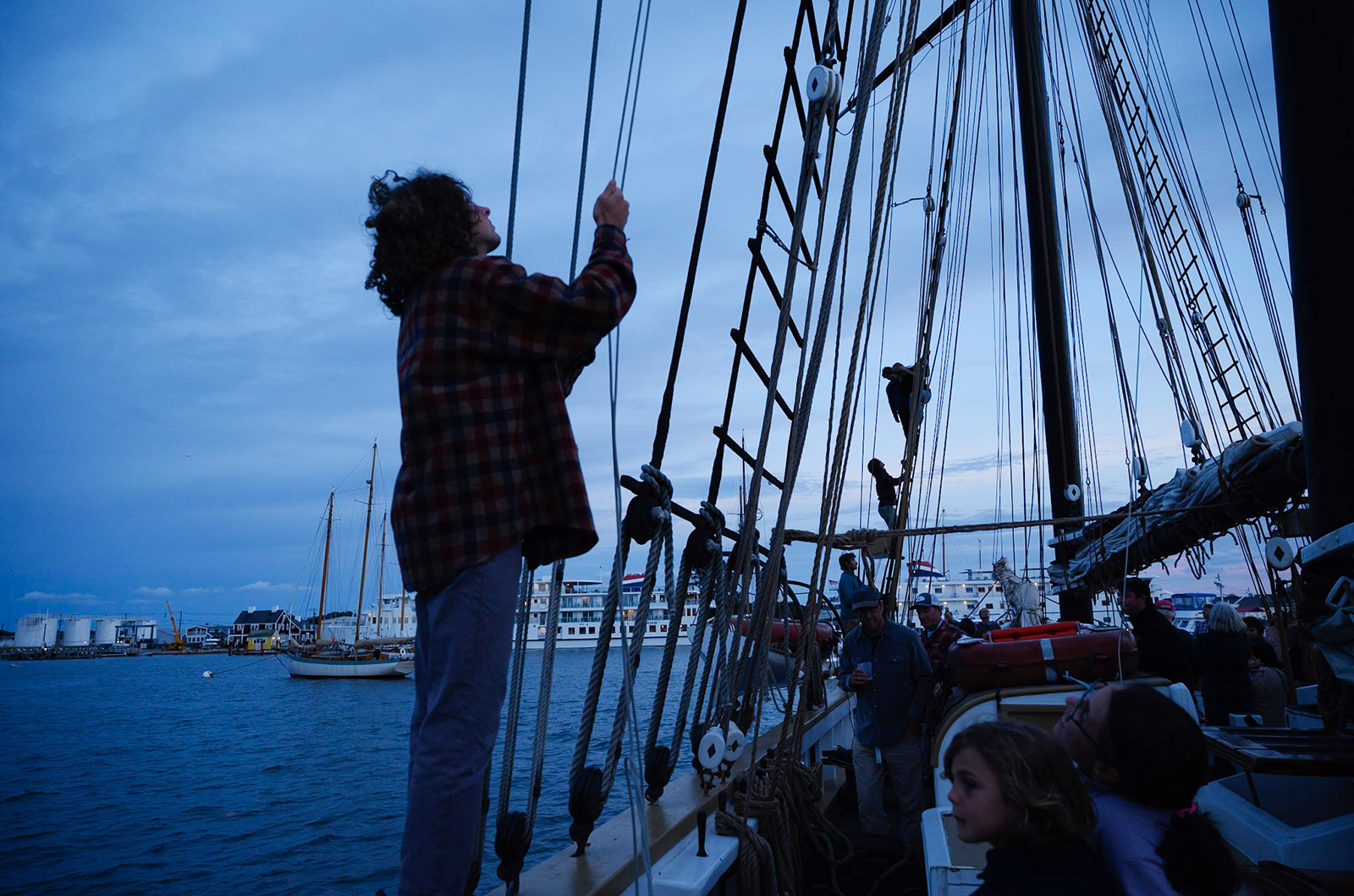 Bringing in the sails, one final time.