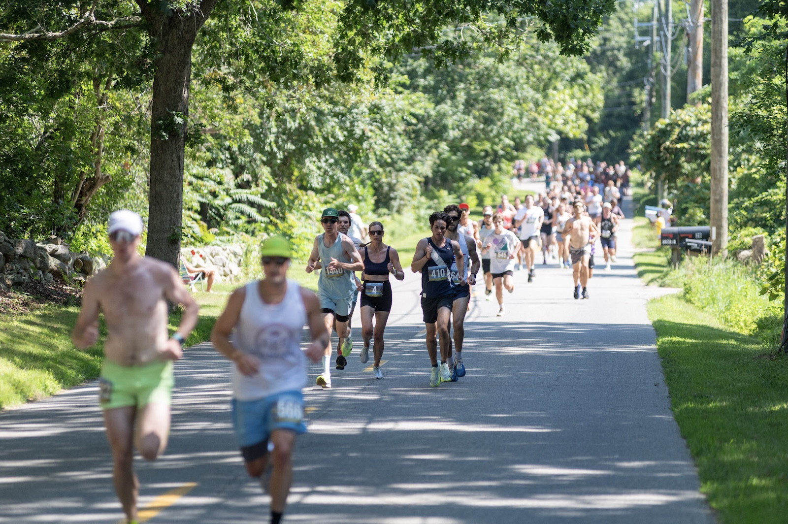 The course is beautiful but also hilly and hot.