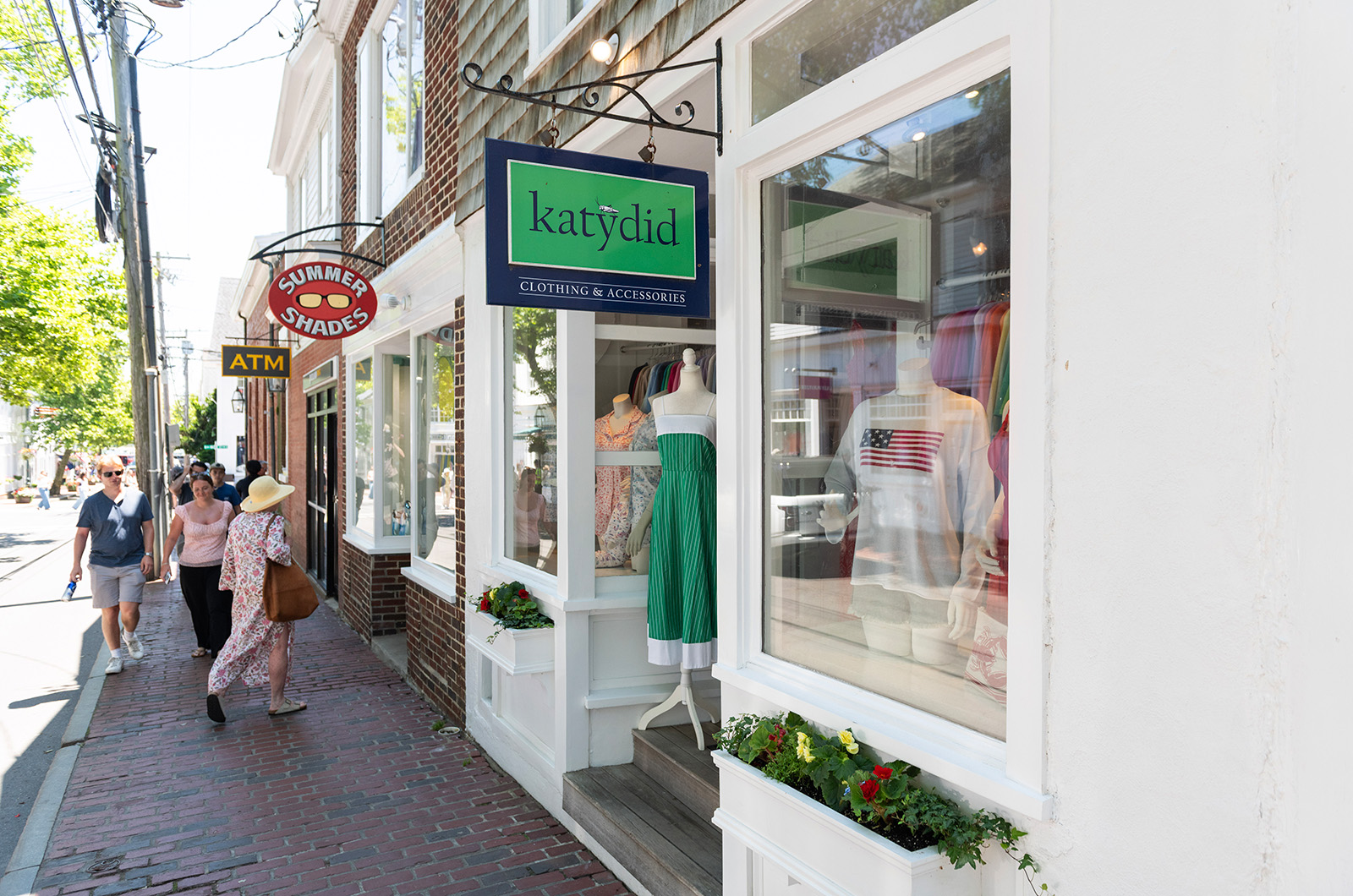 Shops are careful not to carry the same merchandise.