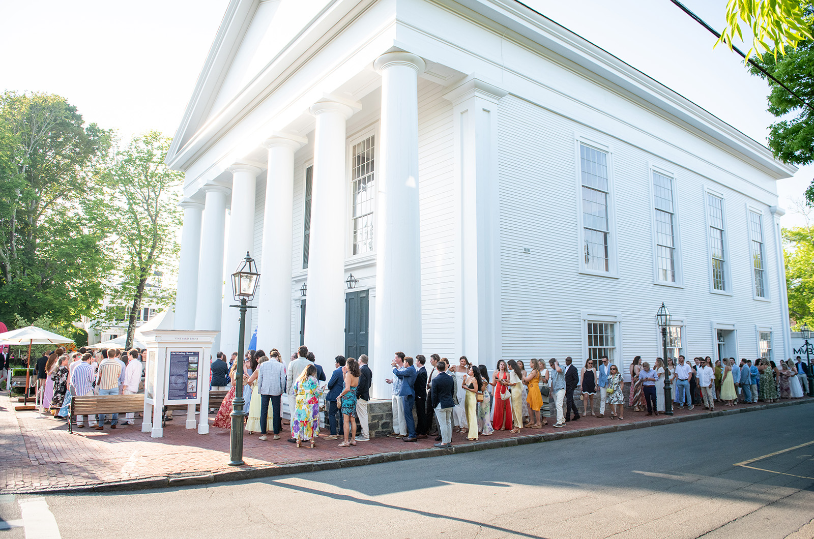 The line formed early on Thursday evening.