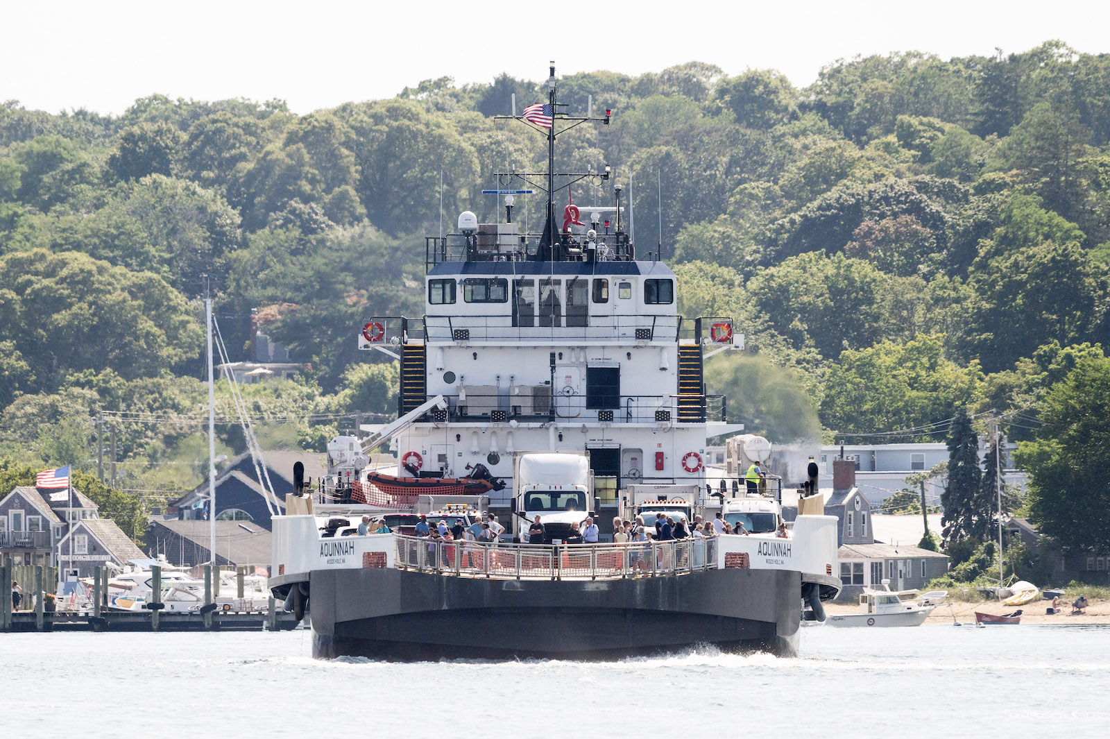 Vineyard Haven harbor is where almost all essentials are funneled through.