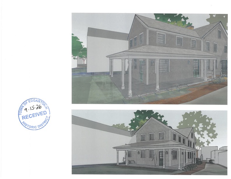 The project proposes to have a wraparound porch along the village green.