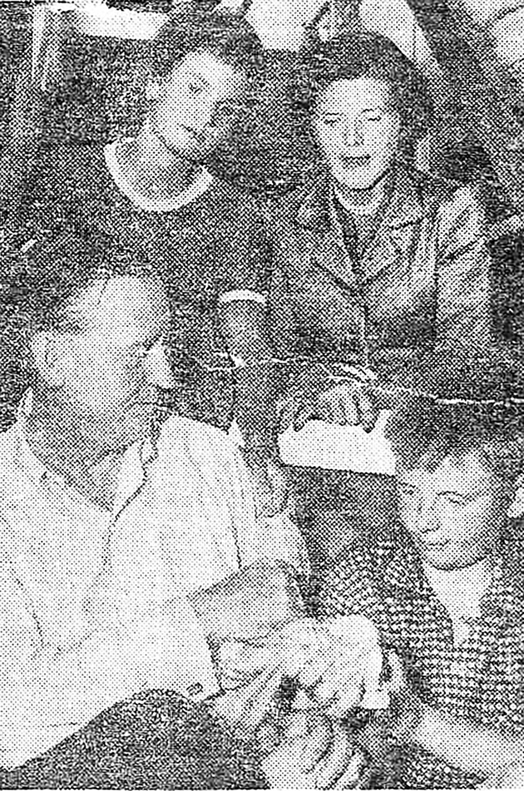 The Boggs family, seen here in an archival photo, after the sinking.