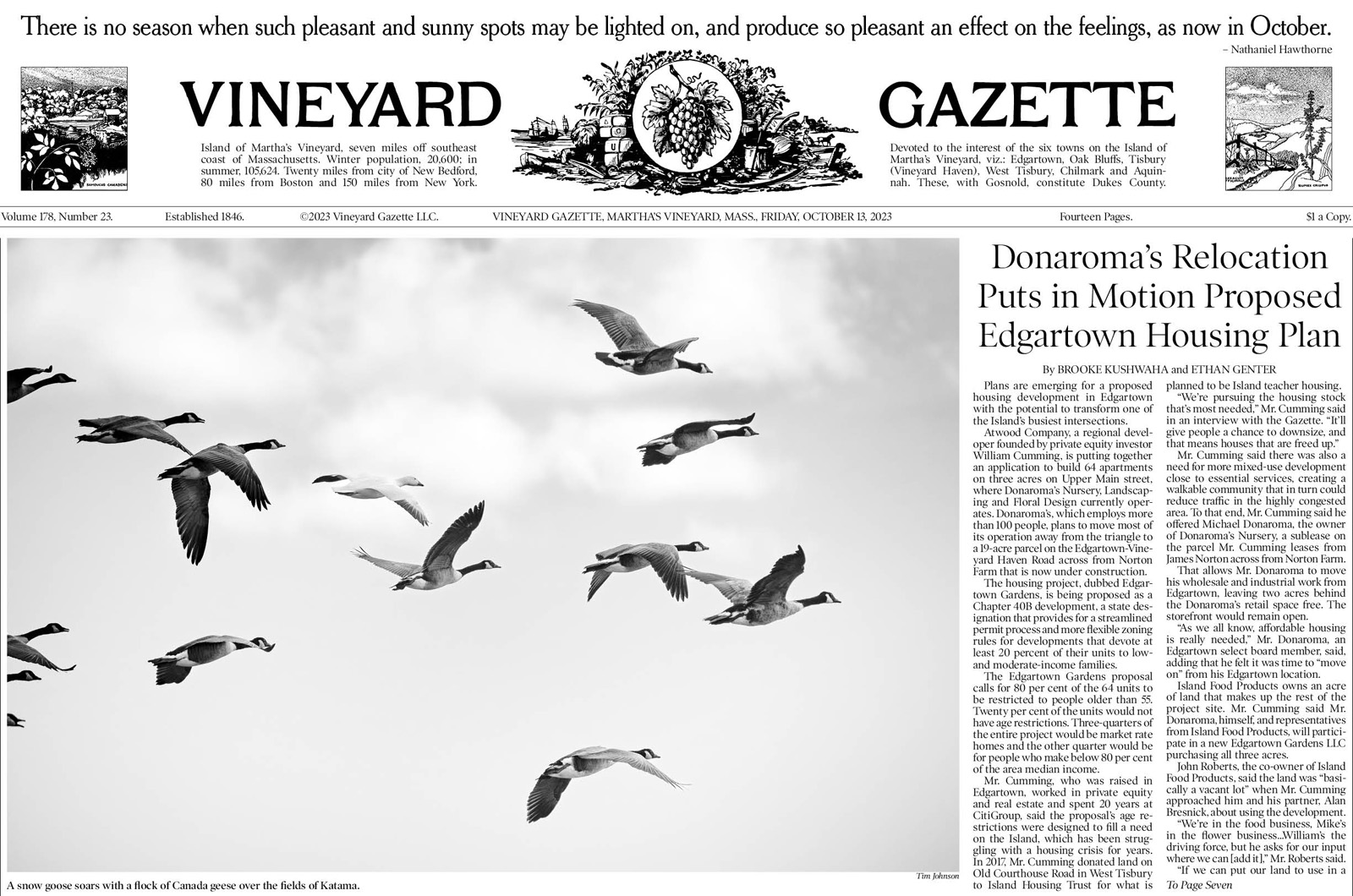 The Vineyard Gazette - Martha's Vineyard News