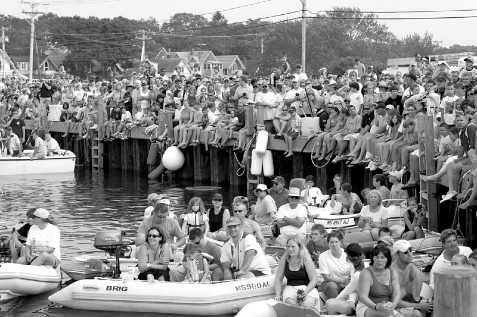 Crowd at the Annual Shark Tournament