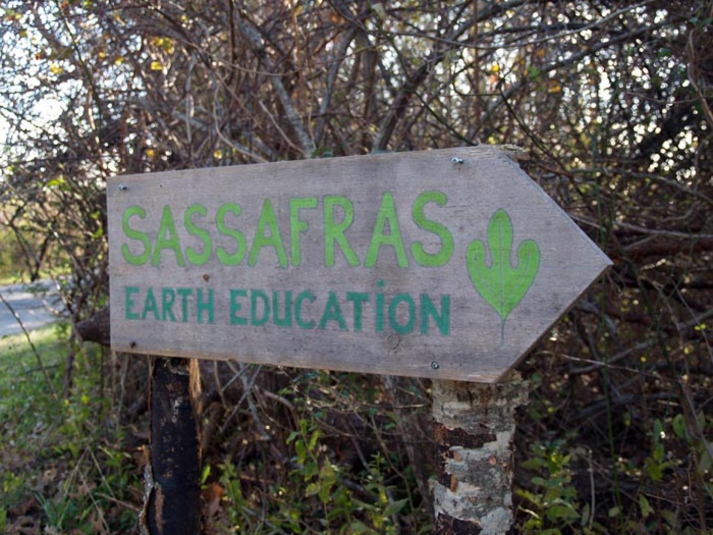 Sassafras sign arrow