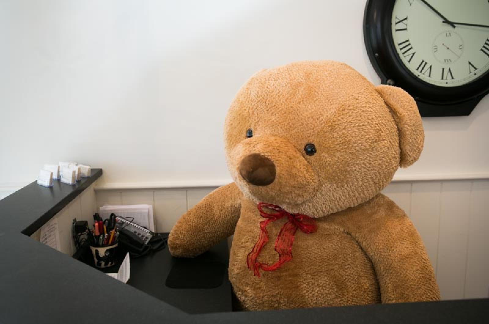 talking executive teddy bear