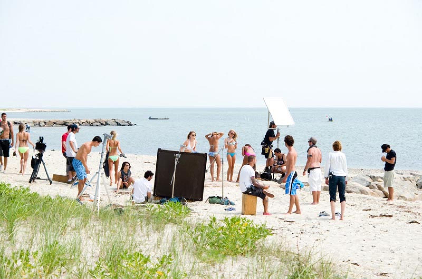 The Vineyard filmed on the beach