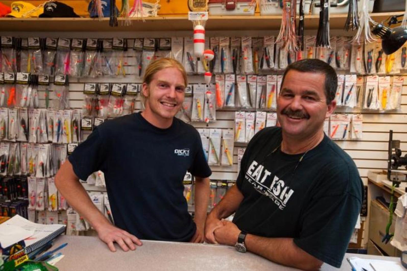 Doug Asselin and Steve Morris fishermen of the Martha’s Vineyard Striped Bass and Bluefish Derby