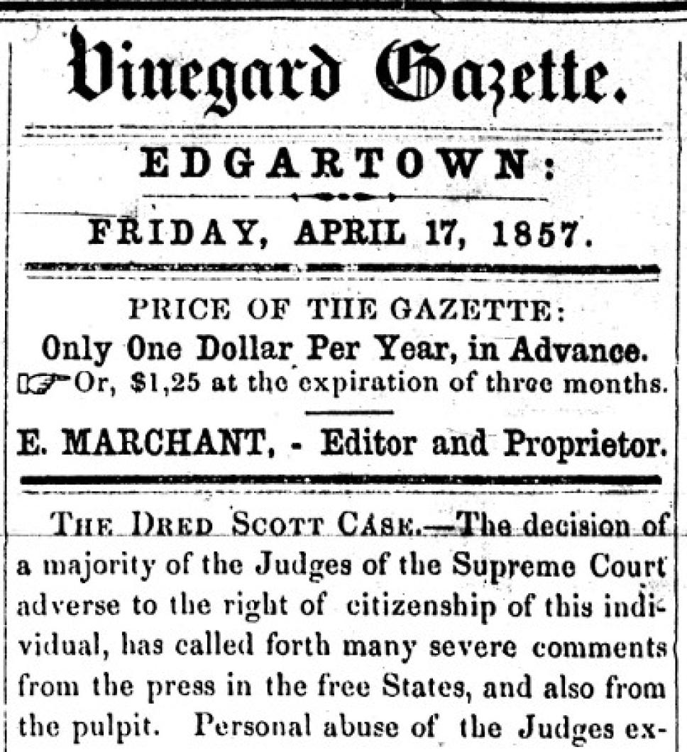 What was the dred best sale scott decision of 1857