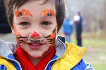 Mateo DeOliverira as a tiger. 