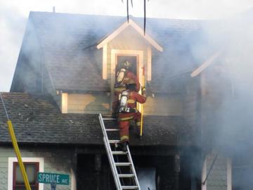 Spruce Ave fire