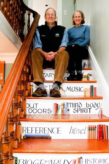 David Ann LeBreton bookstore stairway