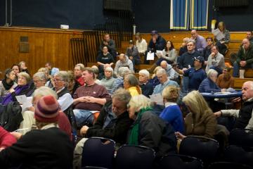 Voters approved spending for new ambulance chassis, DPW vehicles, and library floors.