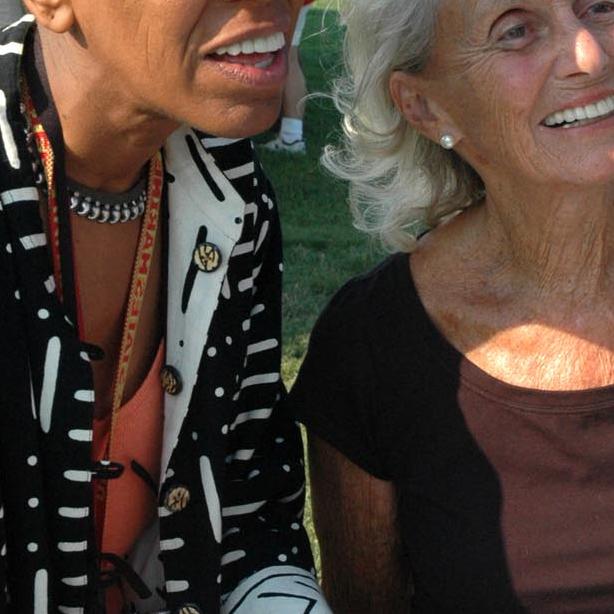 Andrea Taylor with poet Rose Styron