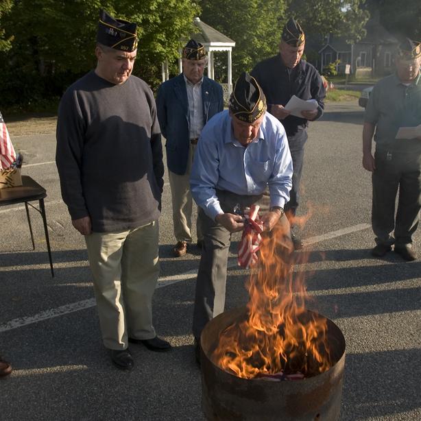 Flag burning