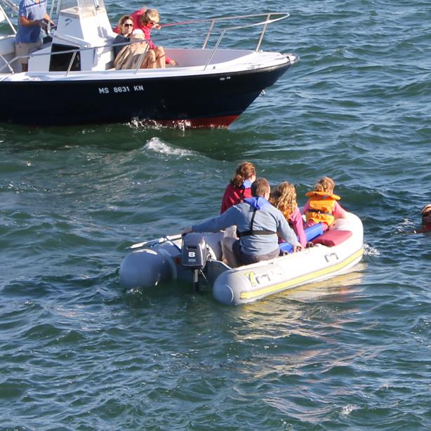 capsized boat