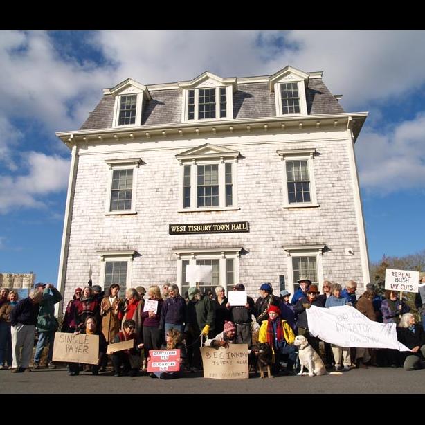 protesters west tisbury town