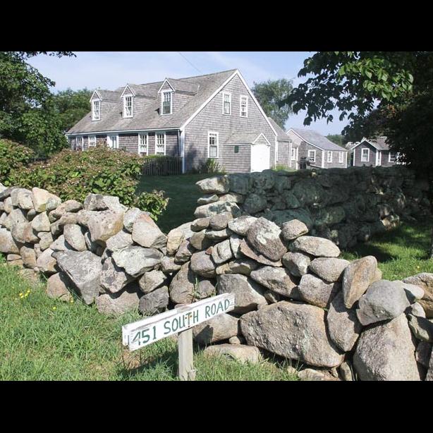 barn house stone wall south road