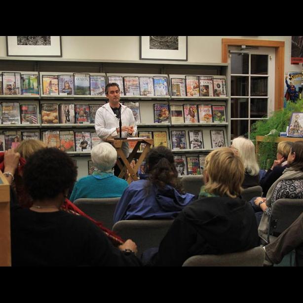 Justen Ahren Writers Residency Series library