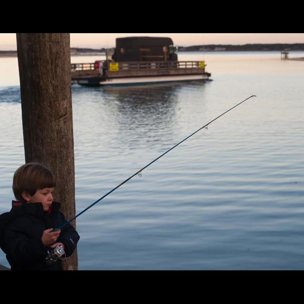 Zak Potter fishing rod ferry edgartown
