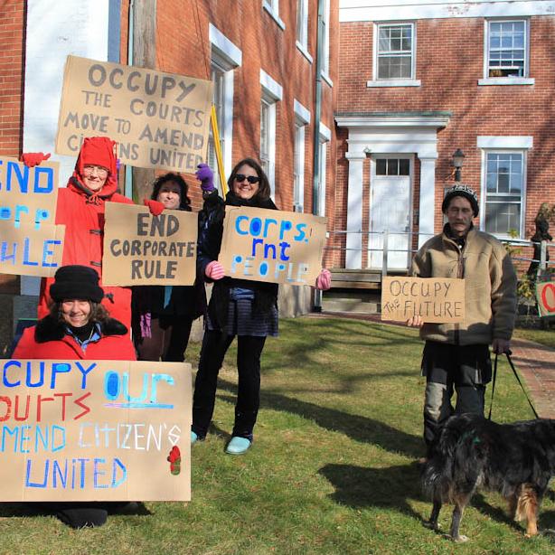 Occupy Protestors gathered at Courthouse
