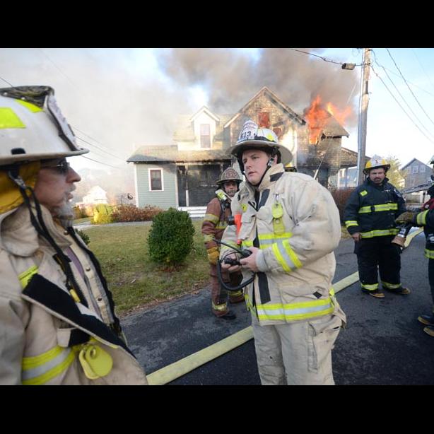 firemen house burning