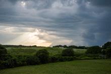 Light through the storm clouds in Chilmark. 