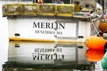 Fishing boat Merlin in Menemsha. 