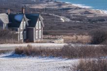 Frosty seascape
