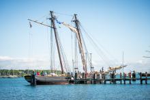 Safely docked at The Tisbury Wharf Company in Vineyard Haven.