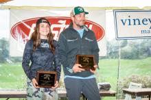 [Elizabeth Thompson and Joe Thompson, father and daughter, are Team 50802. 3rd place team competition boat division.