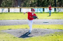 Peter Rosbeck on the mound.