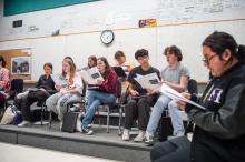 The Minnesingers will sing The National Anthem before the game.