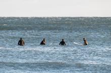 The surfing community is tight-knit.