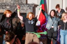 Mac Young performs his version of an Irish jig.