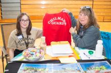 Fionna Boyd and Martina Mastromonaco representing Chilmark beaches.