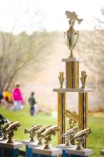The grand prize awaits the lucky anglers.