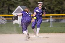 Making the heads-up play at the base.