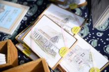 Postcard illustrations by Linda Wurm Bryant.