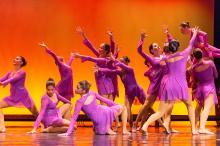 A colorful tableau on the PAC stage.