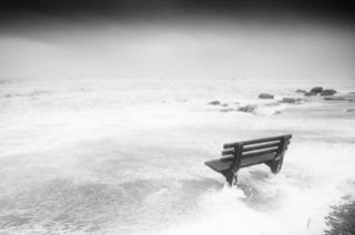 Lucy Vincent Beach bench waves