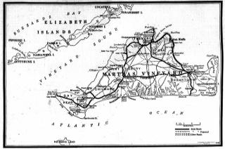 Map of Martha's Vineyard, 1933