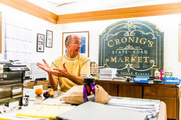 Businessman Steve Bernier, owner of Cronig's Markets, believes the economy is not improving.